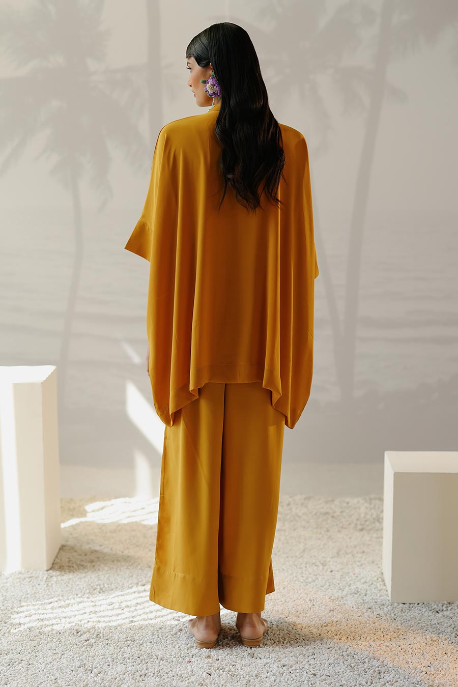 Mustard Alice Shirt & Pant Co-Ord Set