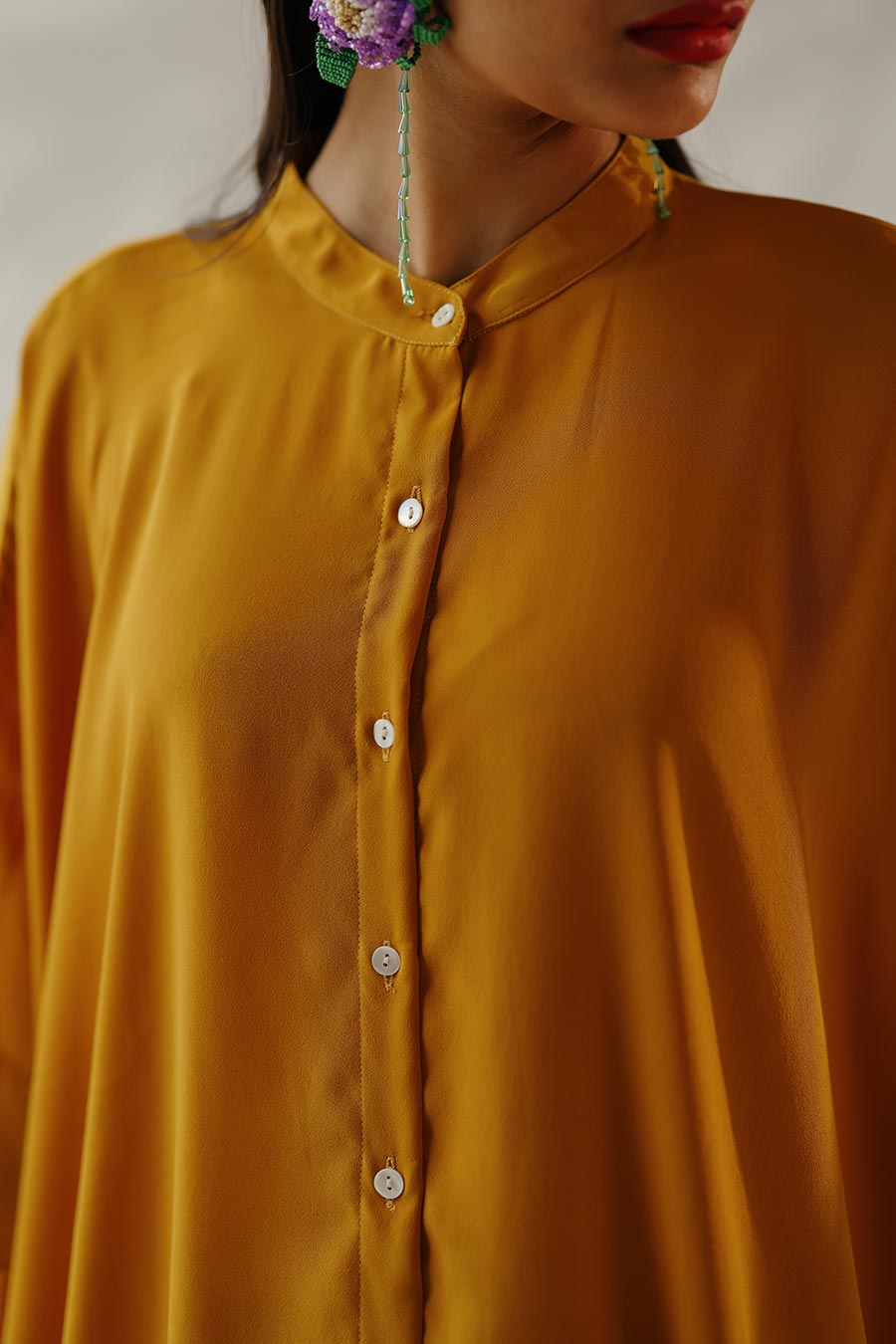 Mustard Alice Shirt & Pant Co-Ord Set