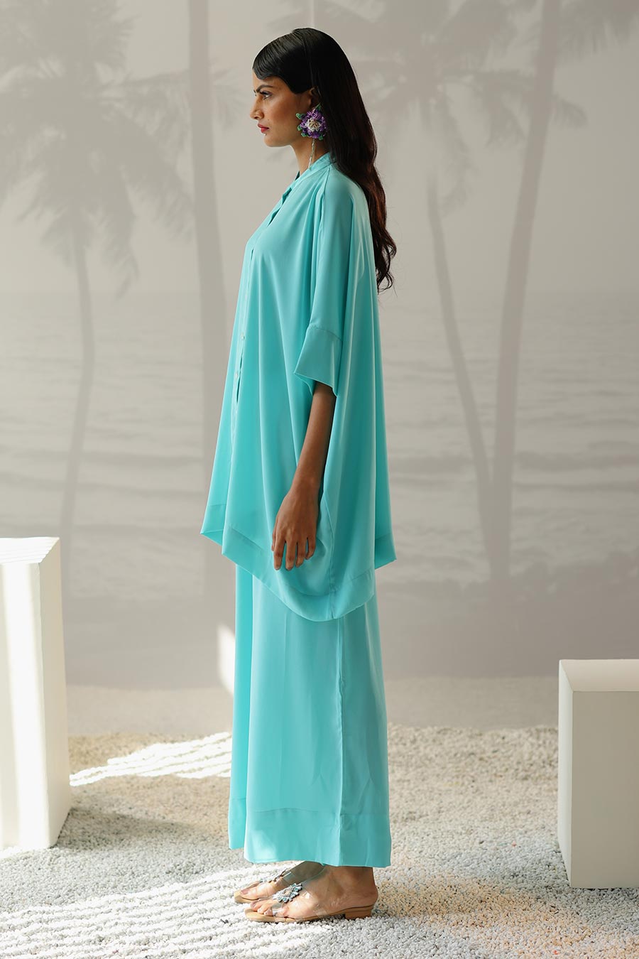 Aqua Alice Shirt & Pant Co-Ord Set