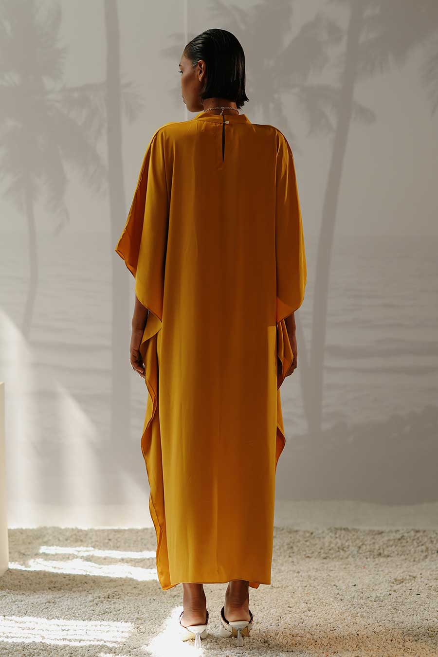 Mustard Mimi Kaftan Dress