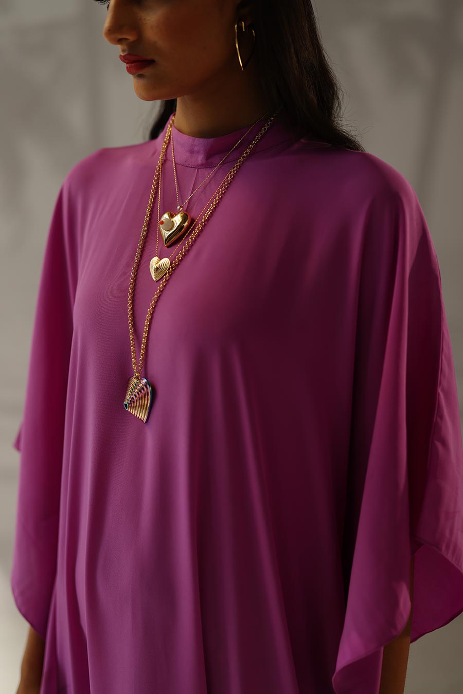 Purple Mimi Kaftan Dress
