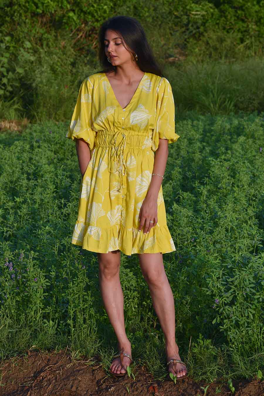 Elenor Printed Short Dress