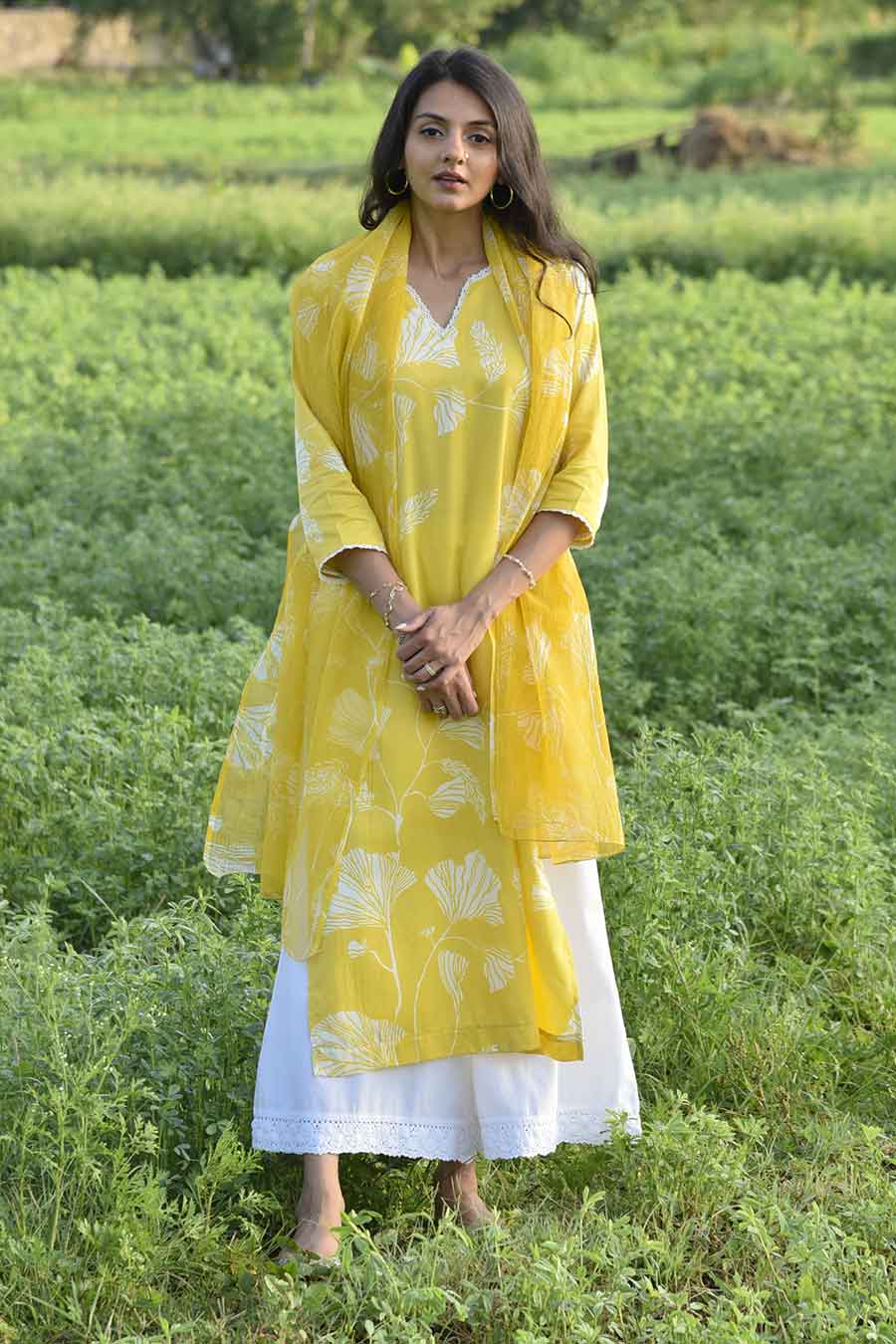 Nuha Printed Kurta & Dupatta Set