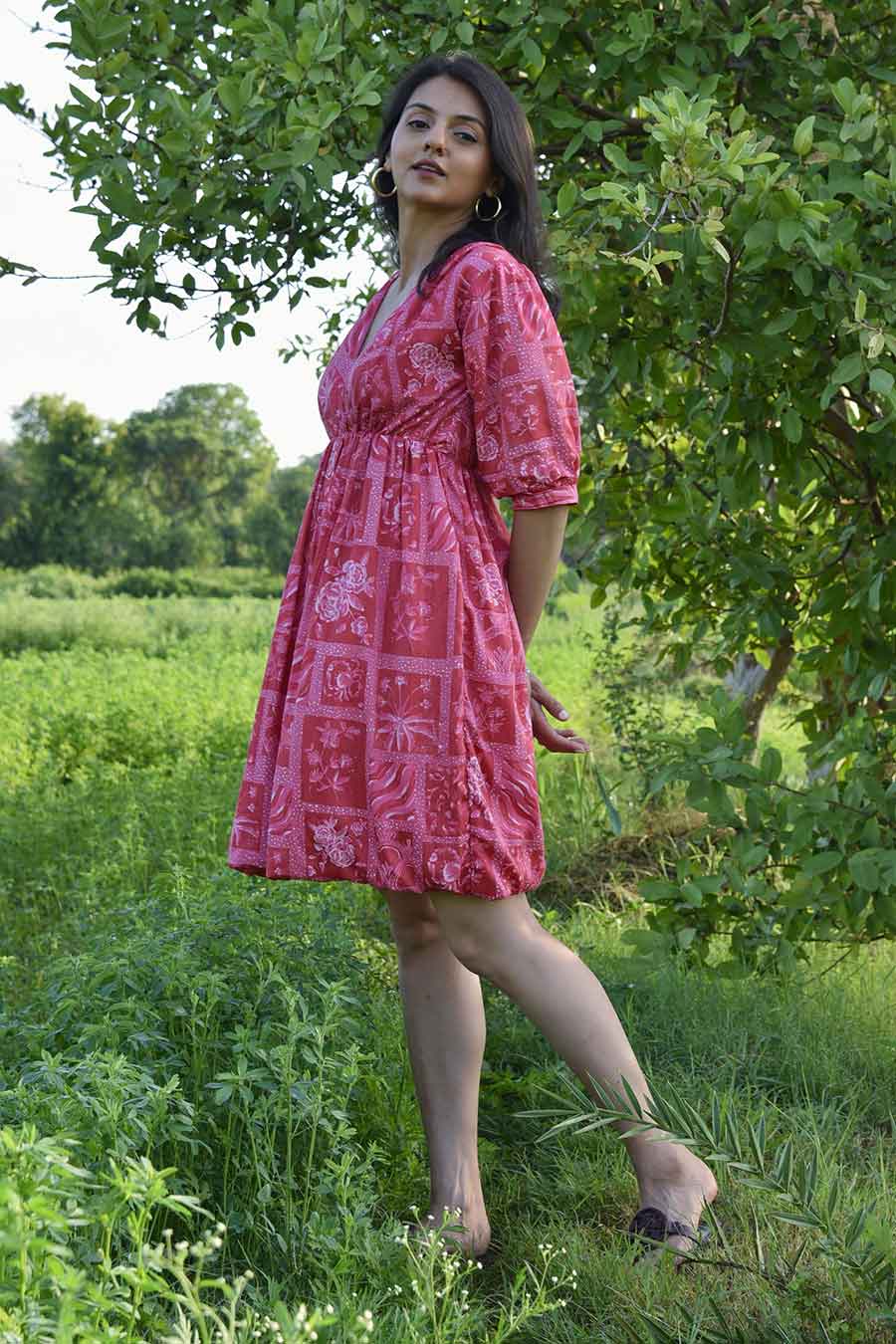 Candace Printed Short Dress
