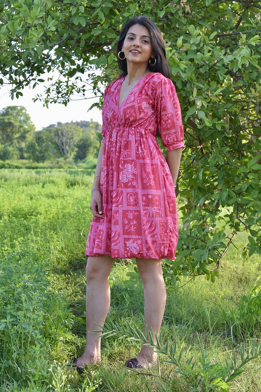 Candace Printed Short Dress