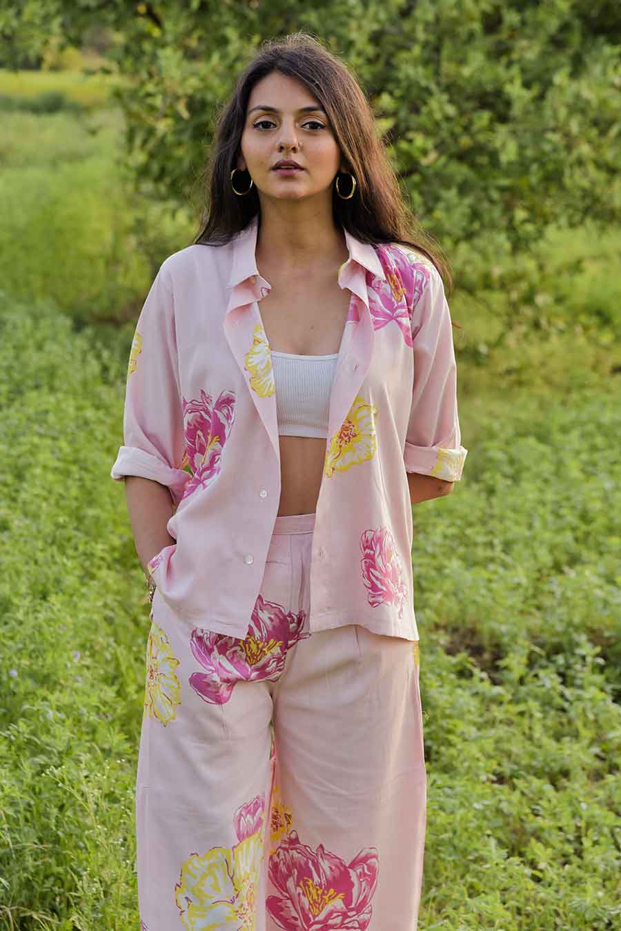 Veronica Printed Shirt & Pant Co-Ord Set