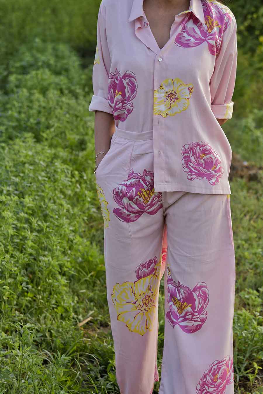 Veronica Printed Shirt & Pant Co-Ord Set