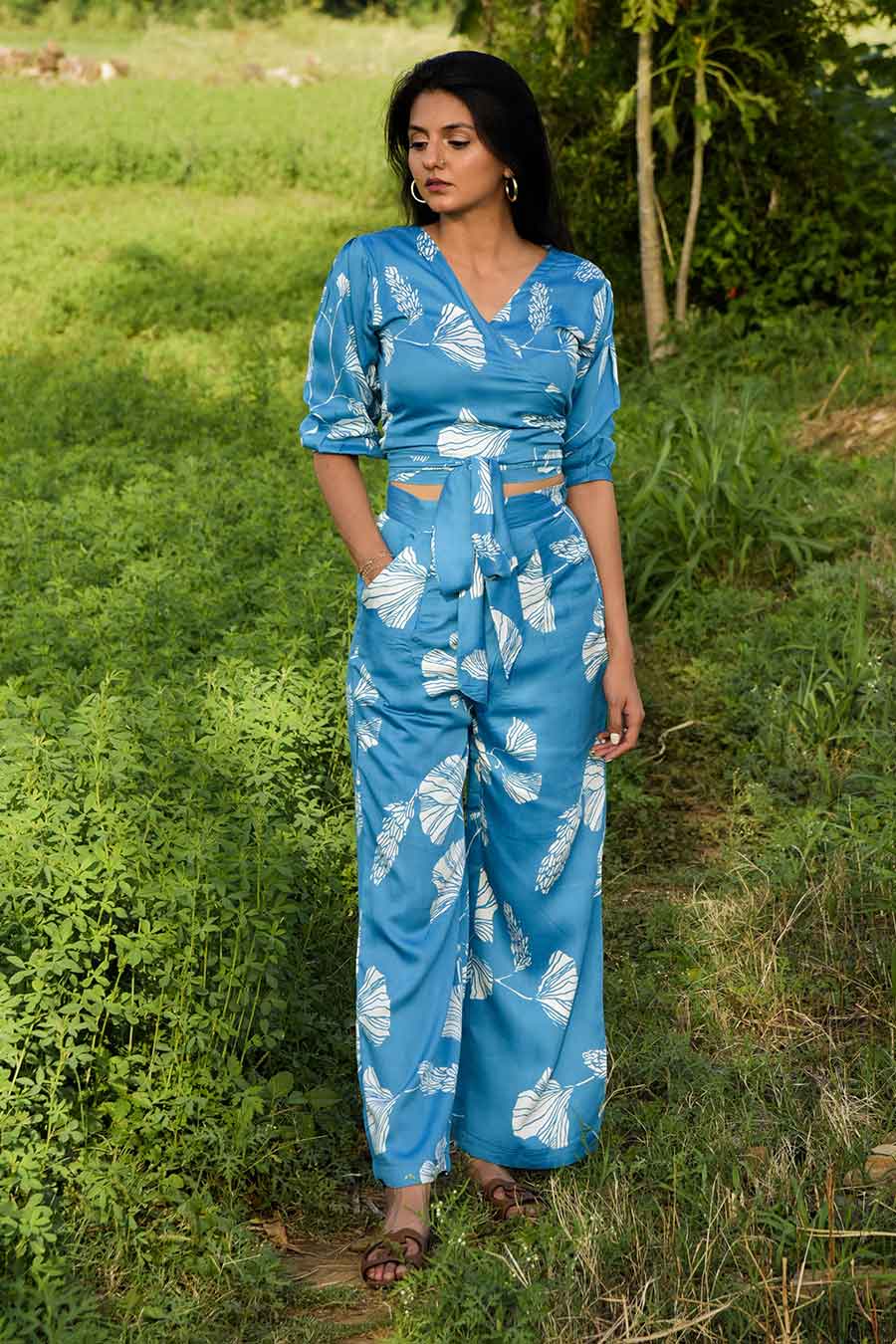 Miyako Printed Top & Pant Co-Ord Set