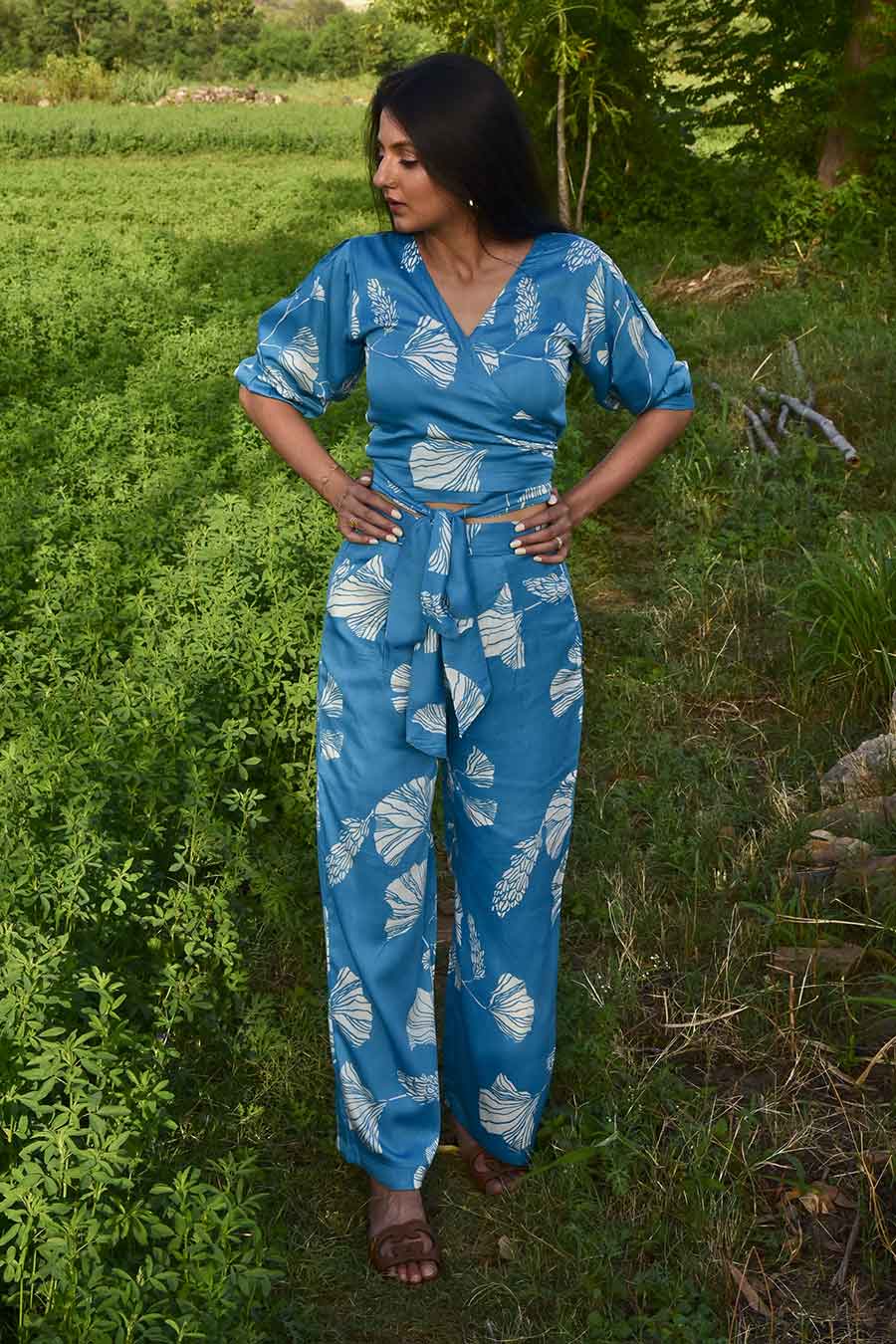 Miyako Printed Top & Pant Co-Ord Set