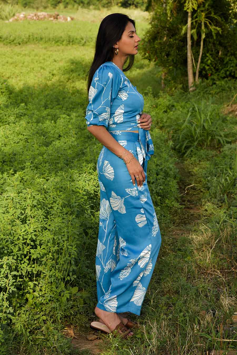 Miyako Printed Top & Pant Co-Ord Set