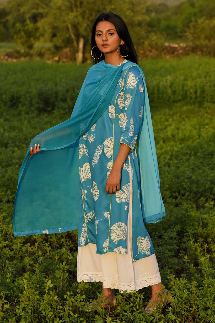 Idalia Printed Kurta & Dupatta Set