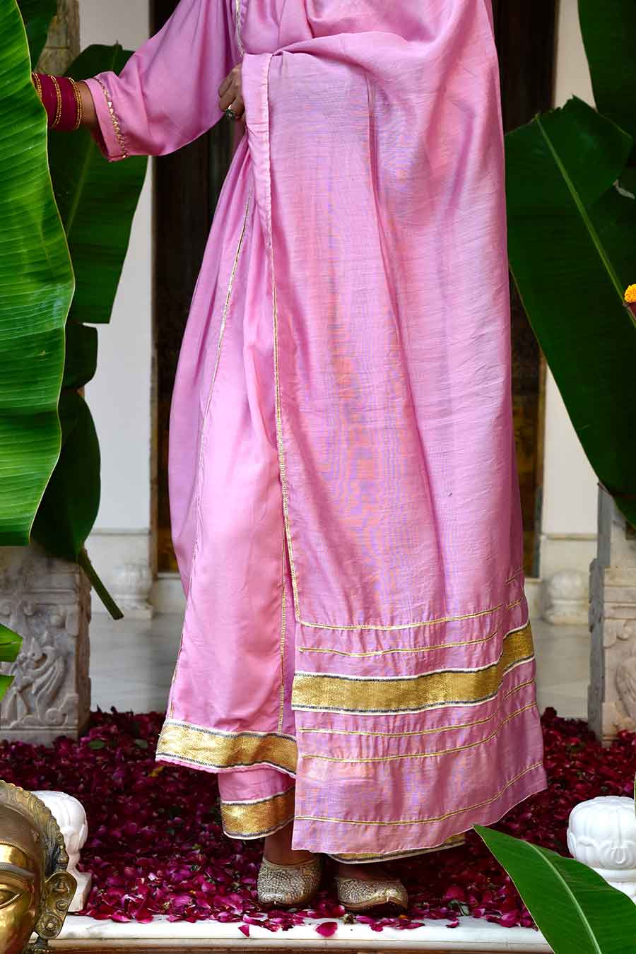 Pink Sindarfi Embellished Anarkali Set