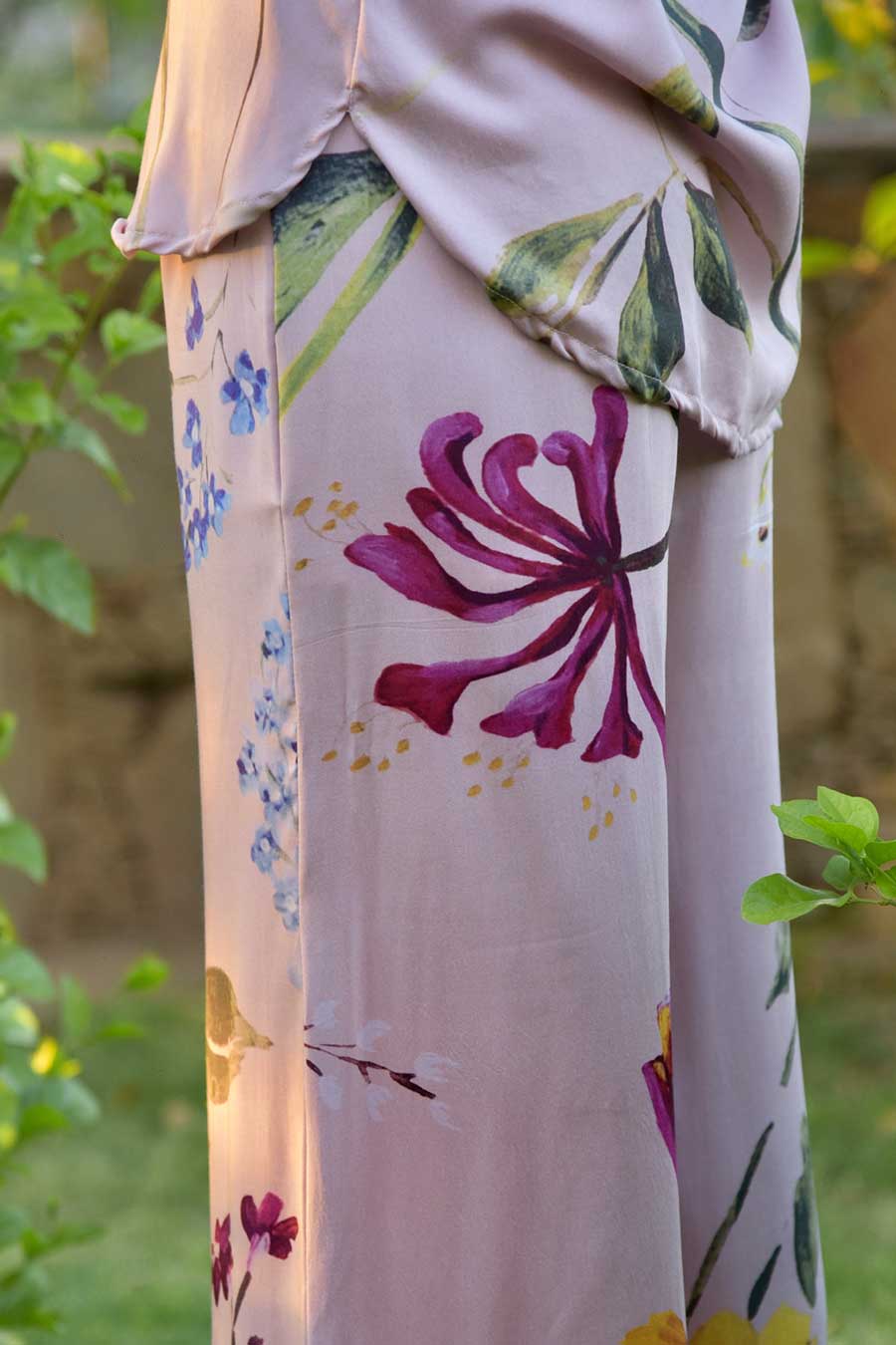 Pink Clara Printed Pant