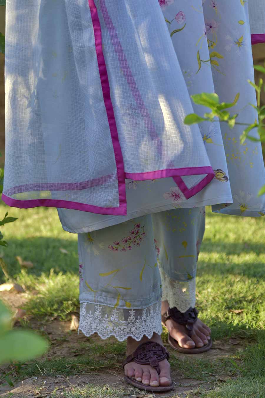 Blue Sylvia Printed Kurta Set