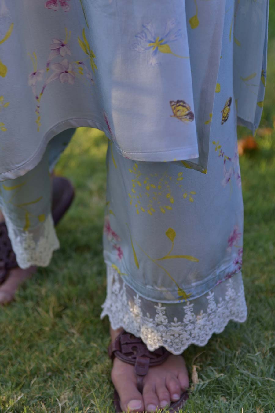 Blue Sylvia Printed Kurta & Pant Set