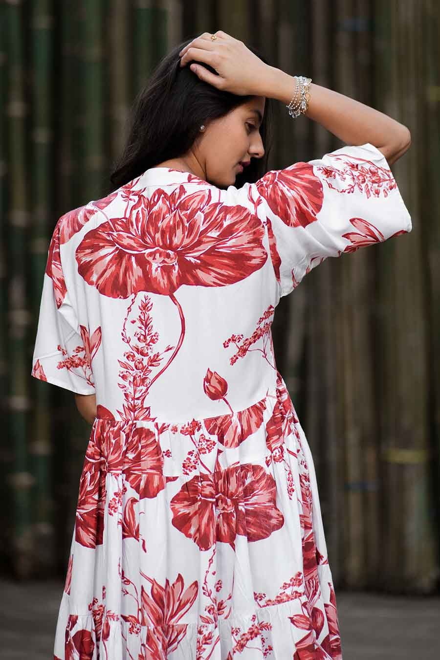 Camellia Modal Printed Short Dress