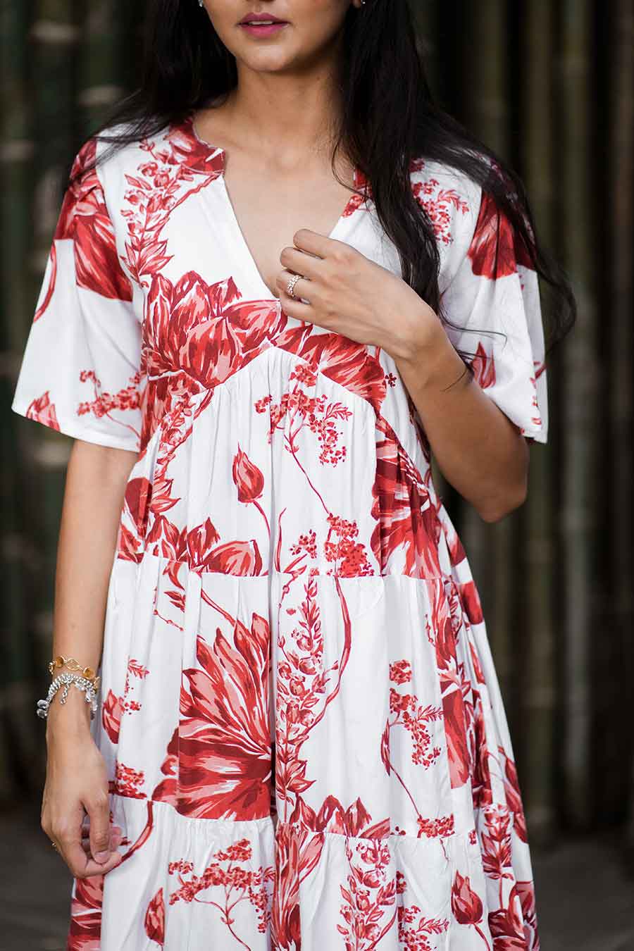 Camellia Modal Printed Short Dress