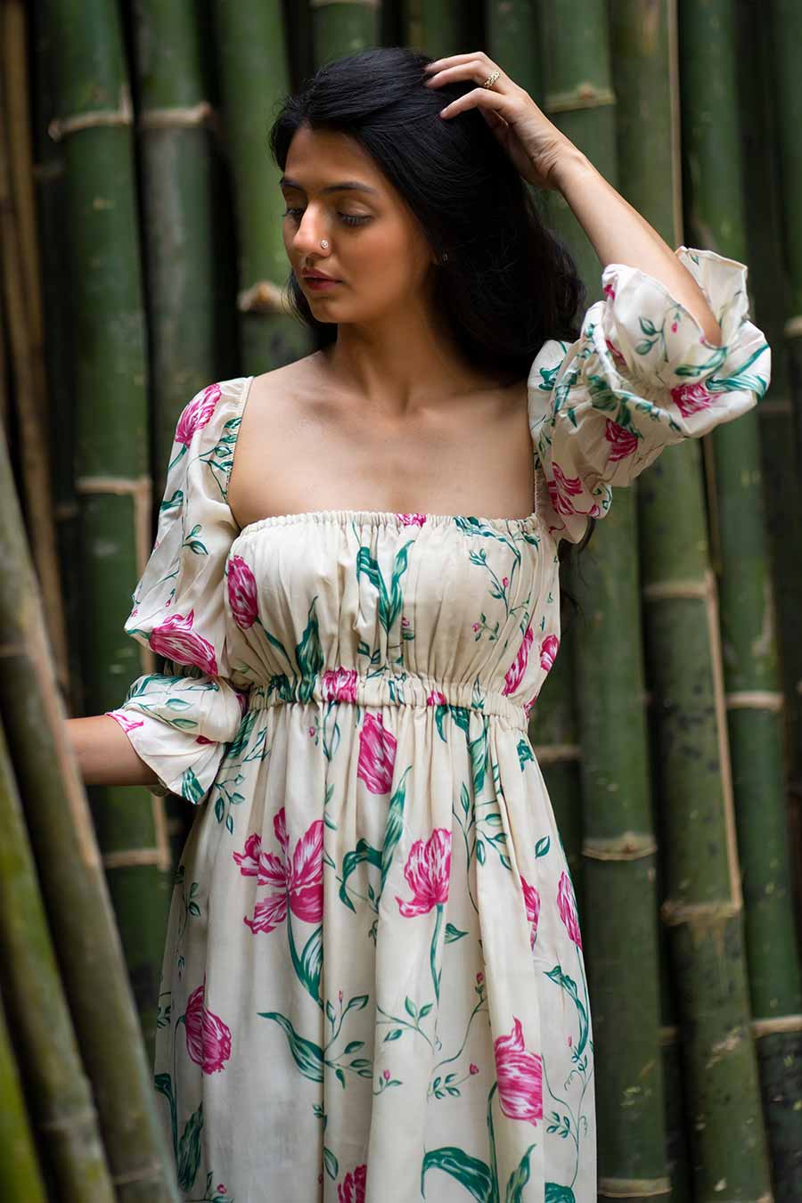 Mabel Modal Printed Long Dress