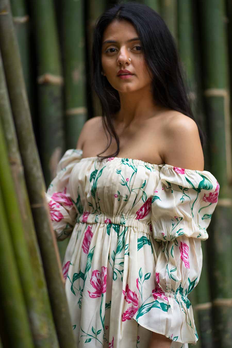 Mabel Modal Printed Long Dress