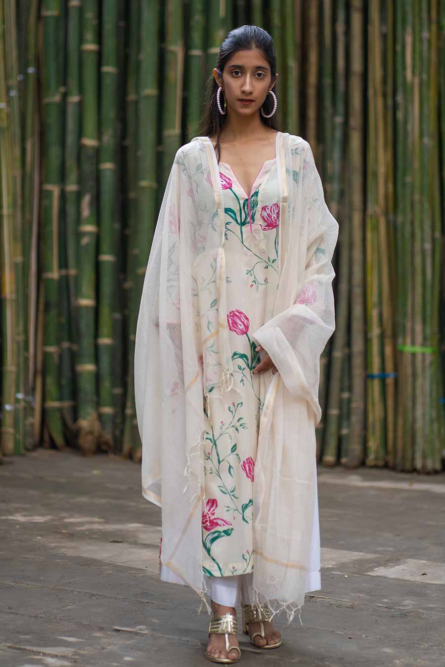 Fosteriana Modal Kurta & Dupatta Set