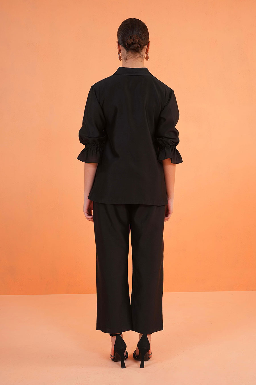 Black Oasis Embroidered Co-Ord Set