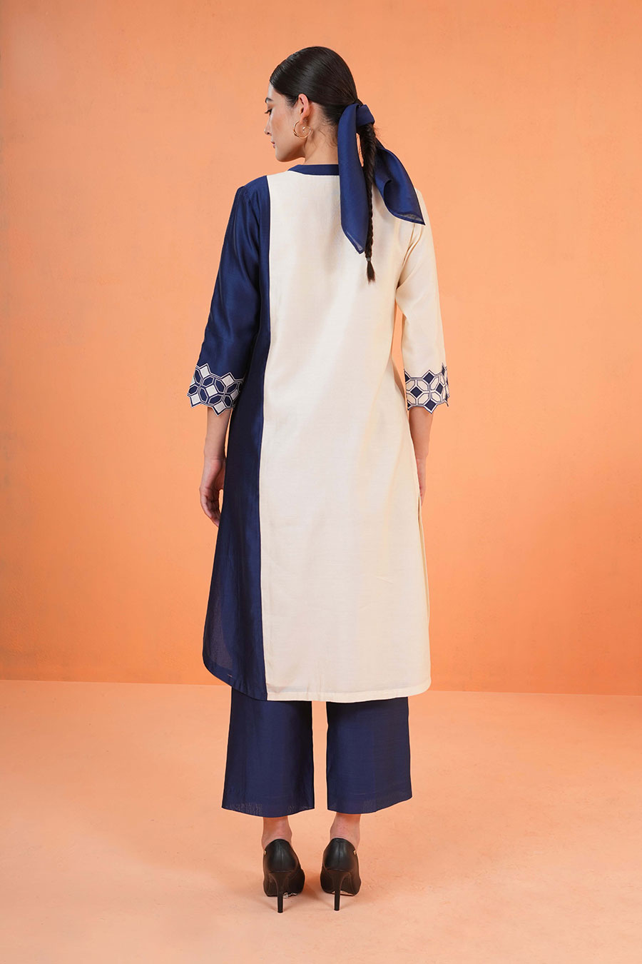 Blue Symphony Embroidered Kurta & Pant Set