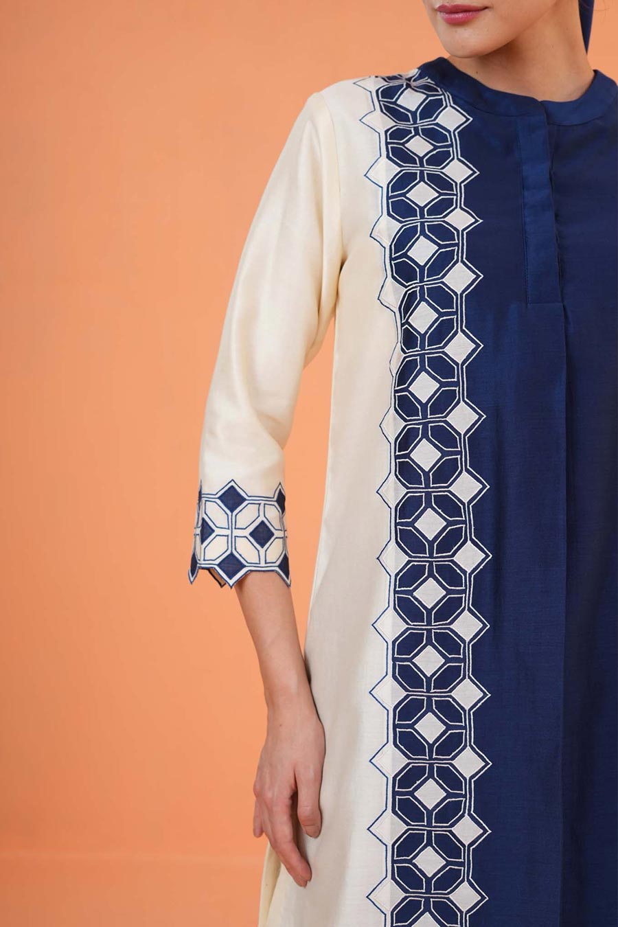 Blue Symphony Embroidered Kurta & Pant Set