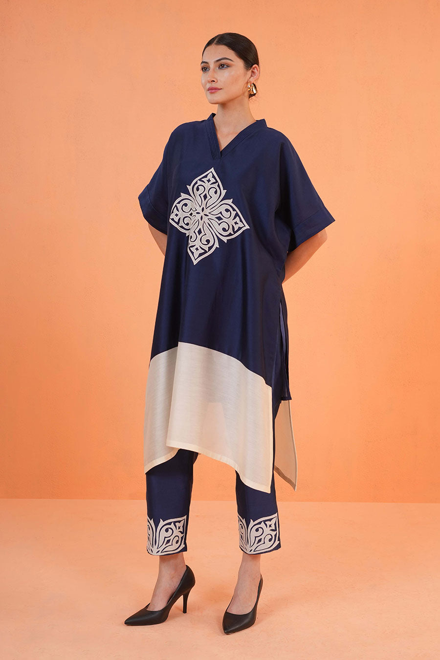 Blue Kasbah Embroidered Kurta & Pant Set