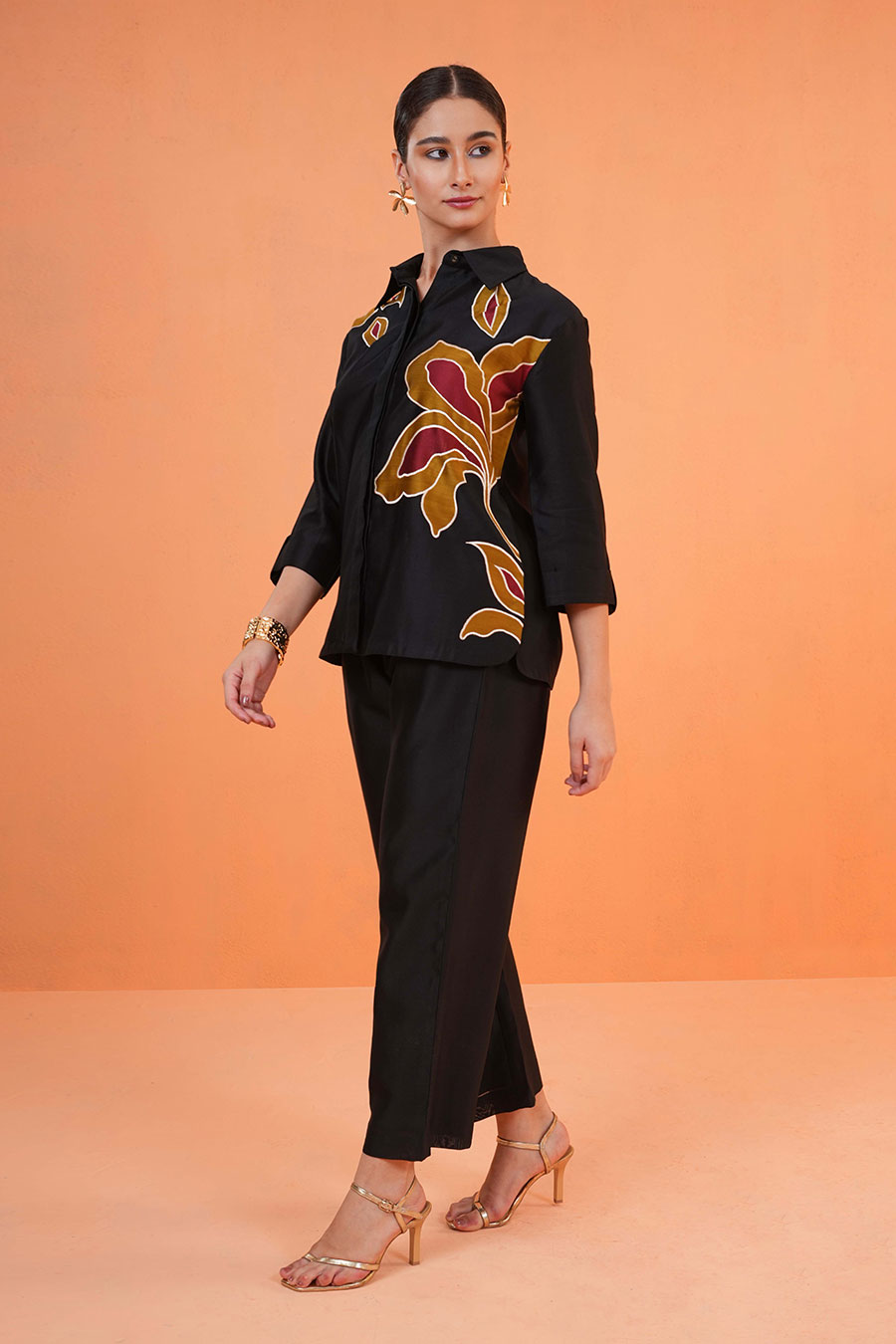 Black Desert Embroidered Co-Ord Set