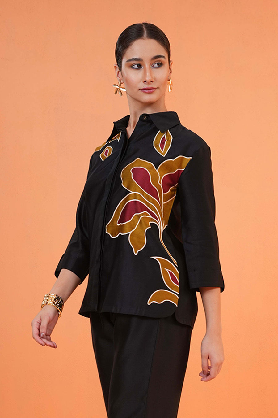 Black Desert Embroidered Shirt