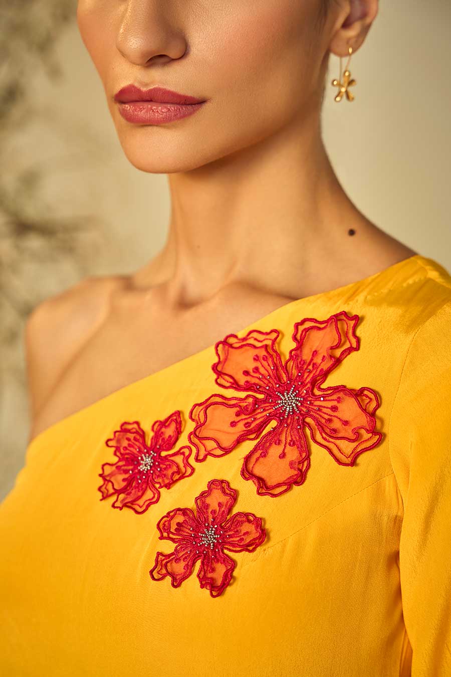 Yellow Daffodil Embellished Co-Ord Set