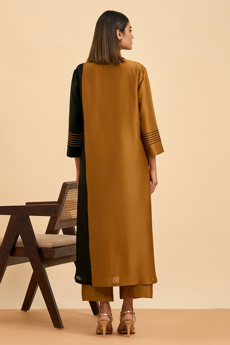 Black & Gold Twilight Kurta & Pant Set
