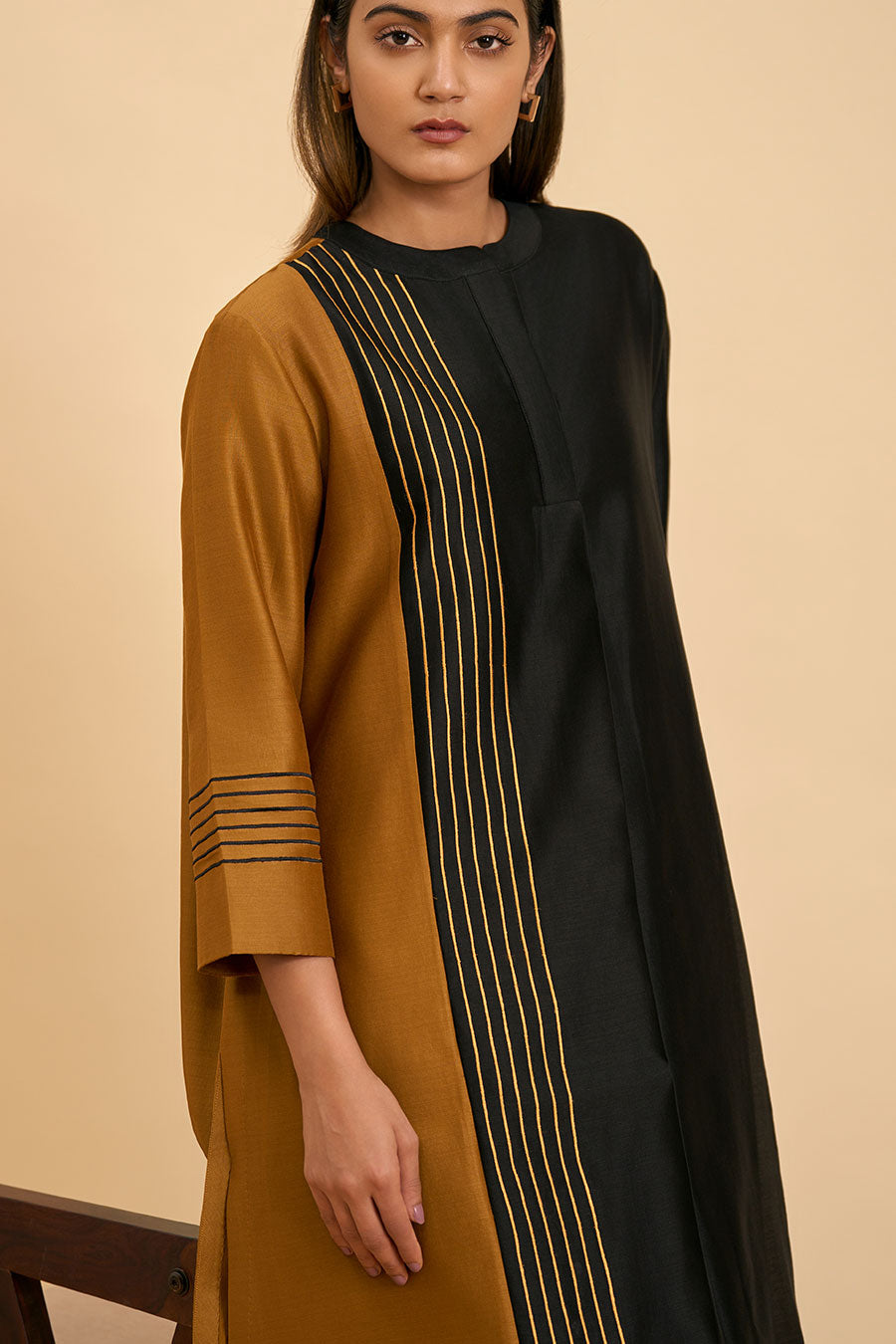 Black & Gold Twilight Kurta & Pant Set
