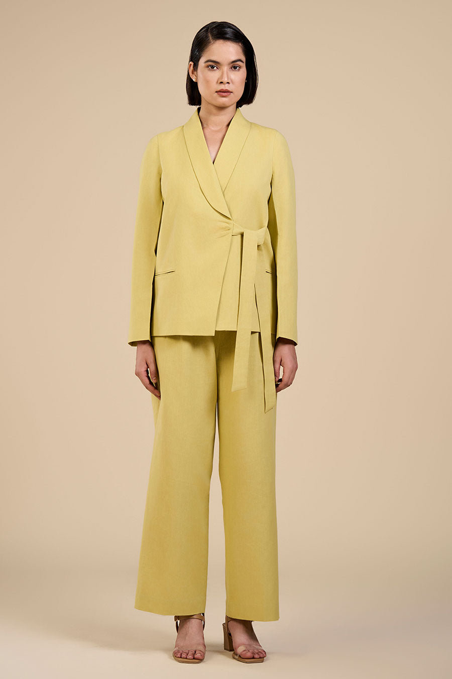 Lime Green Jade Knot Blazer