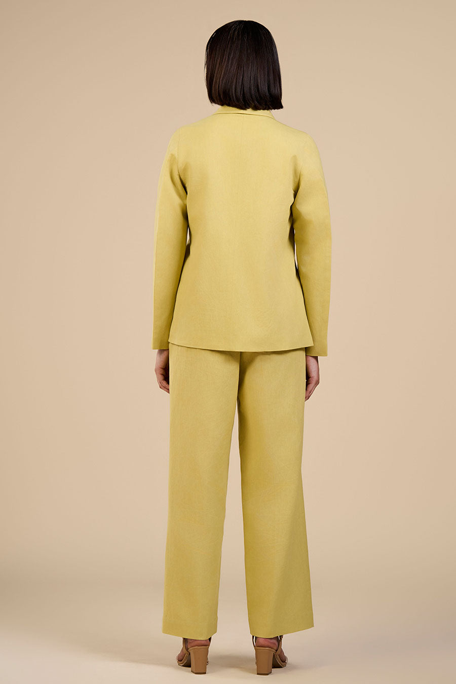 Lime Green Jade Pleated Pant