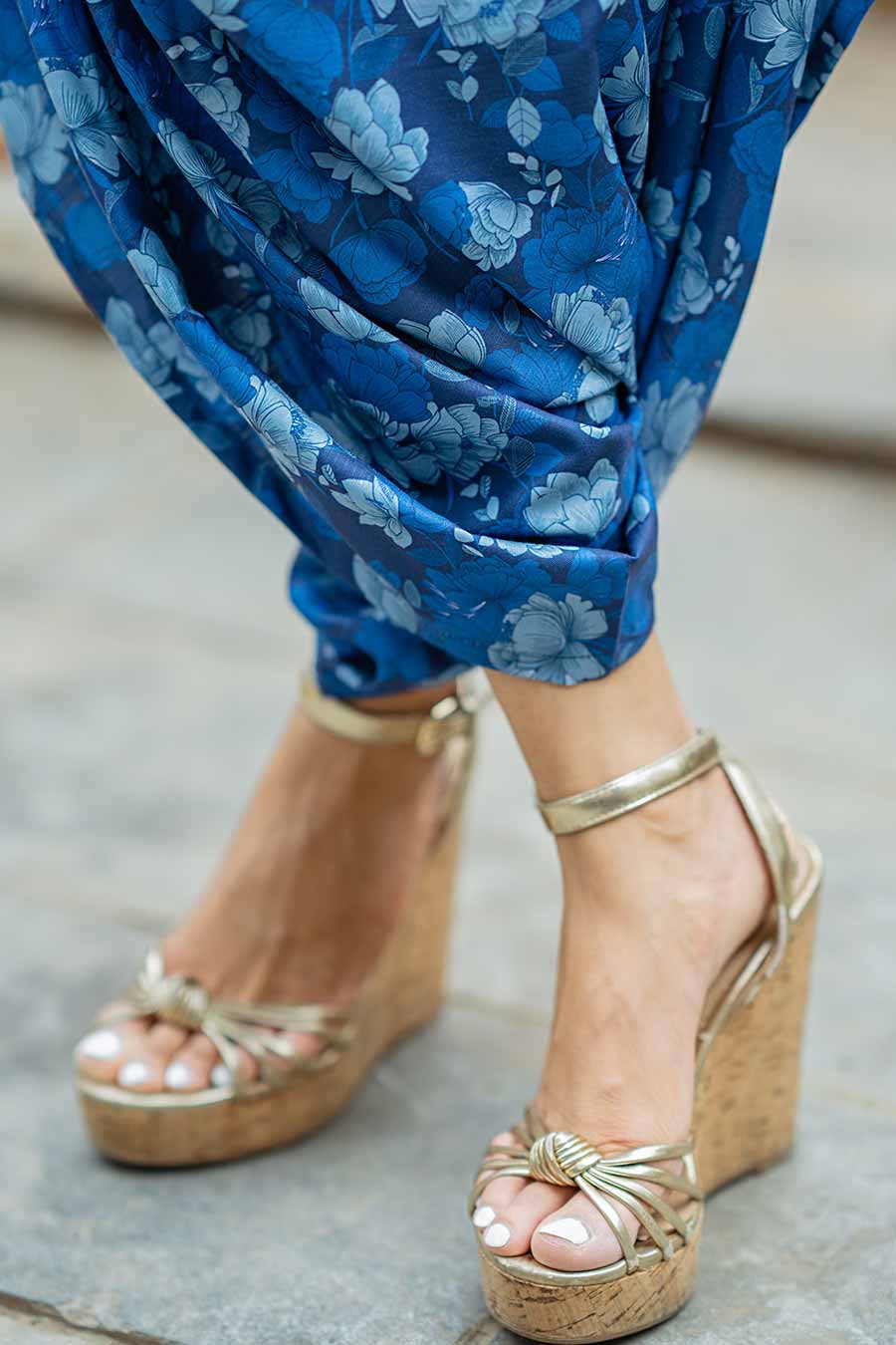 Midnight Blue Dhoti Jumpsuit