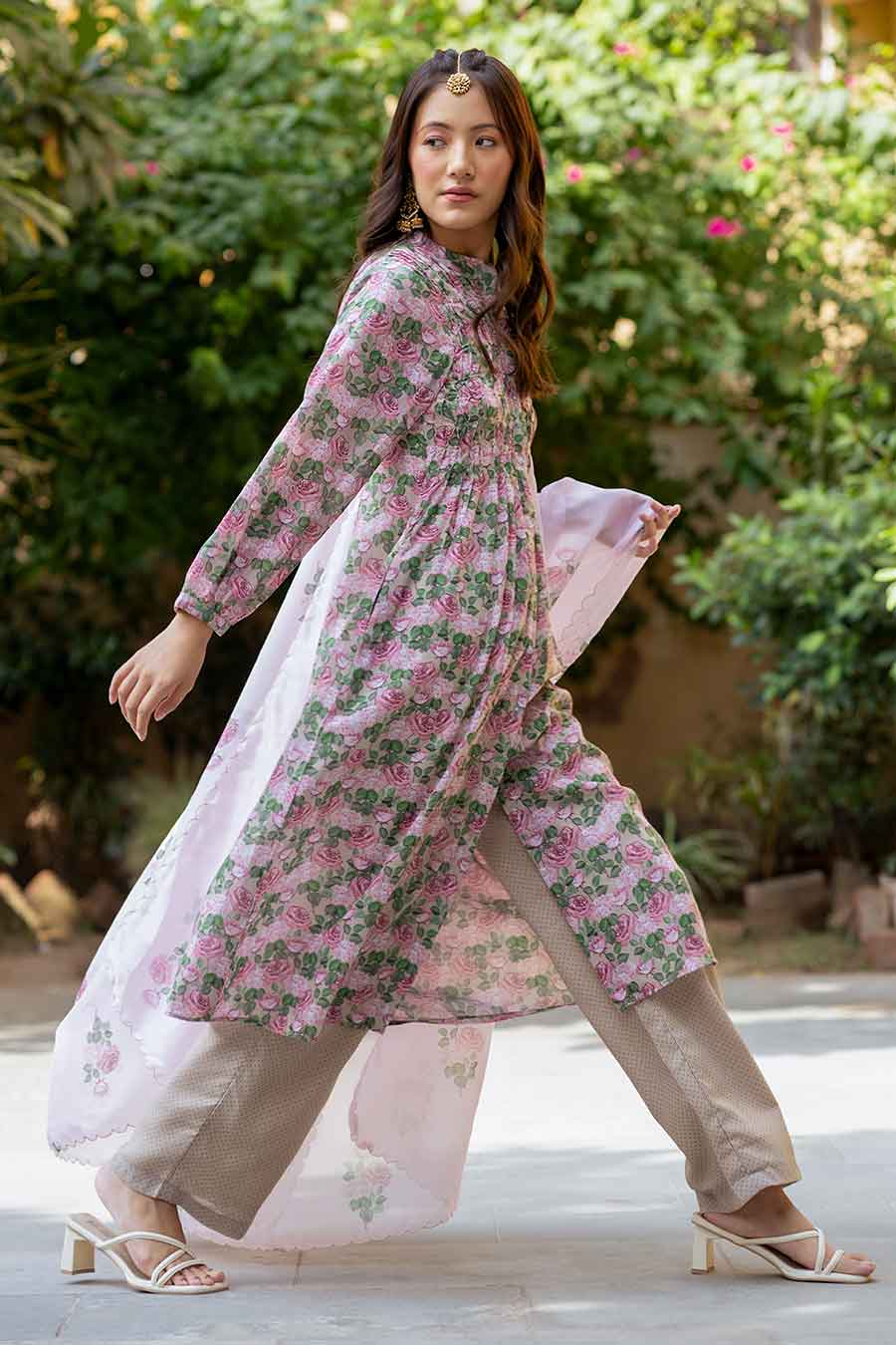 Pink Printed Samaa Salwar Suit