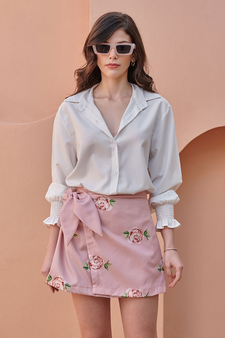 Pink Sand Mini Knotted Skirt