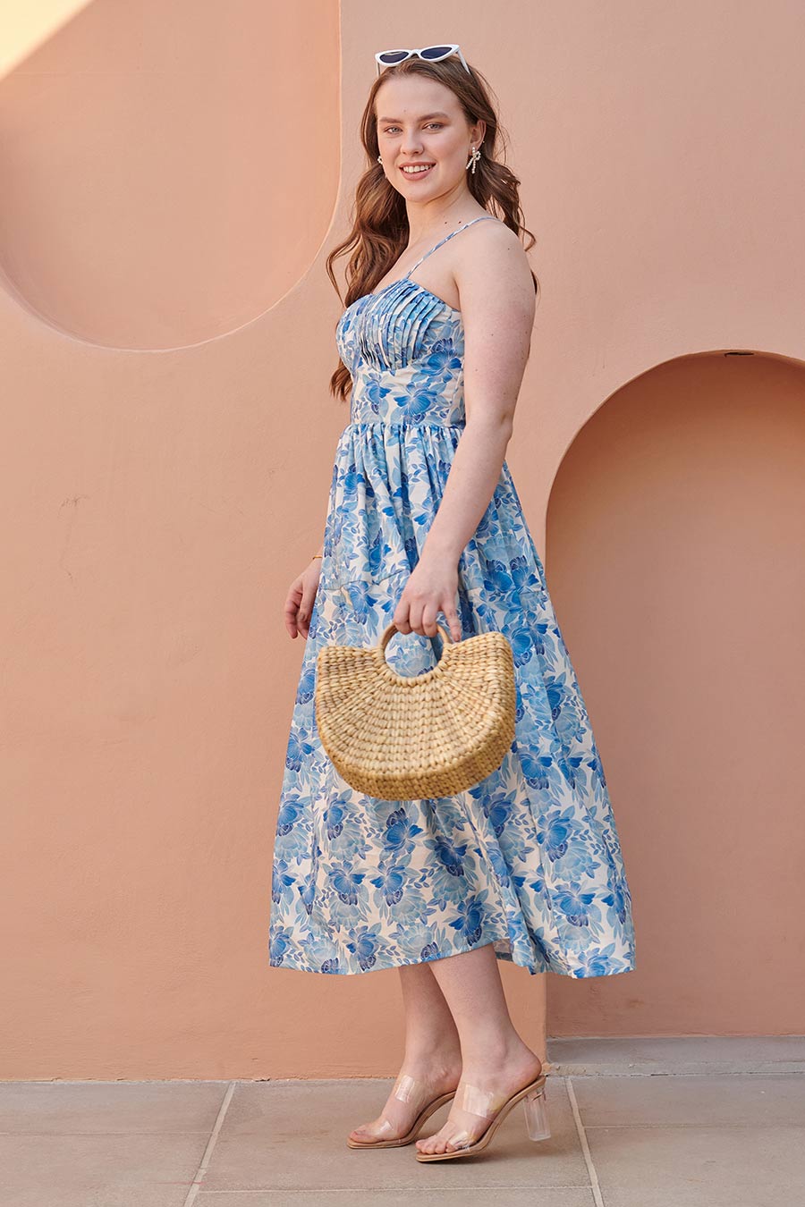 Seashell Cream Corset Midi Dress