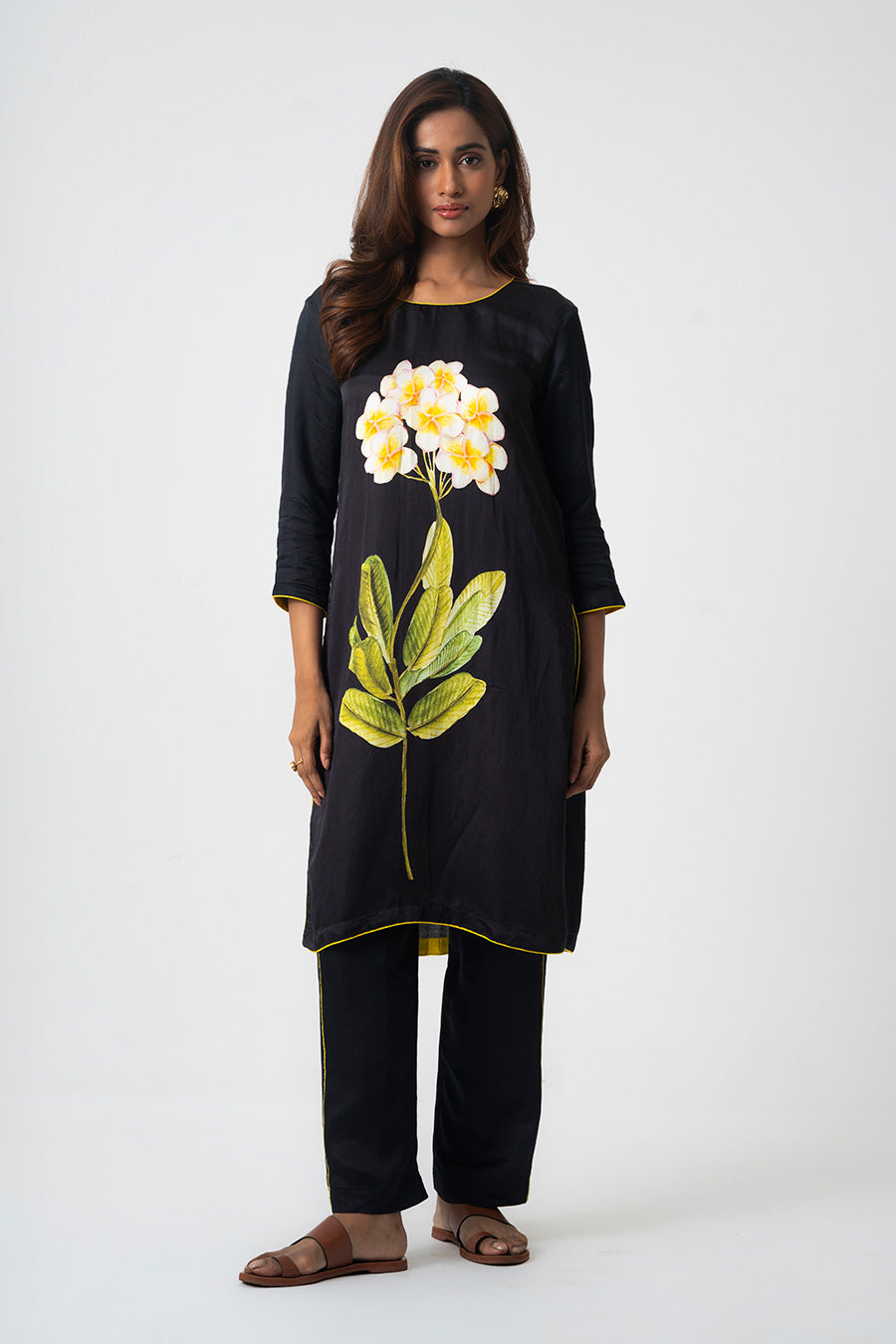 Black Chafa Bloom Printed Co-Ord Set