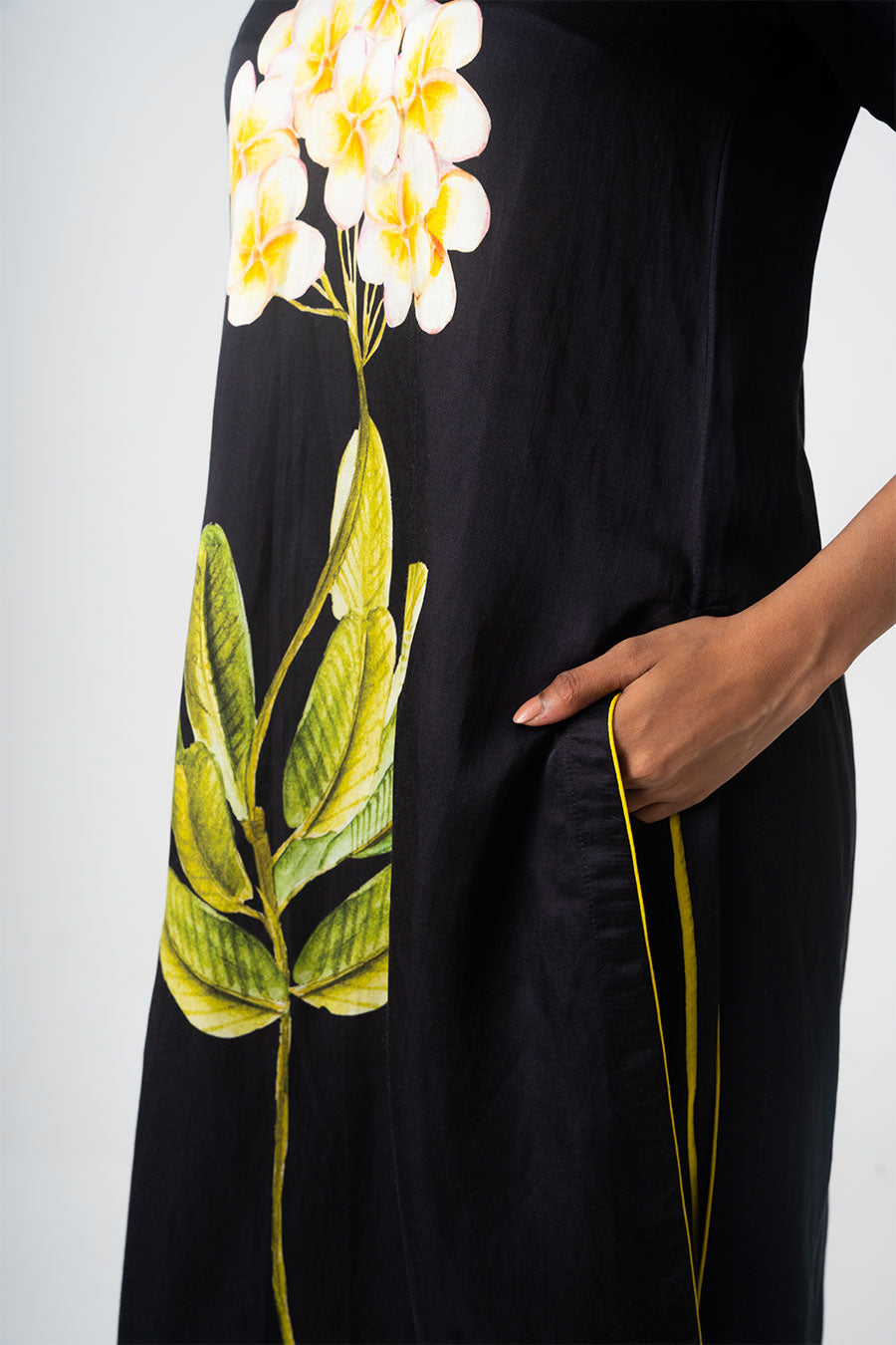 Black Chafa Bloom Printed Co-Ord Set