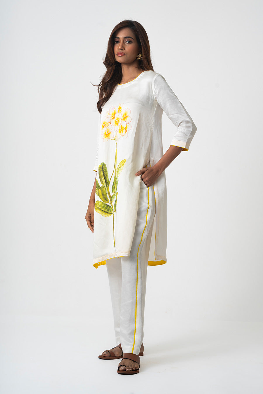 Ivory Chafa Bloom Printed Co-Ord Set