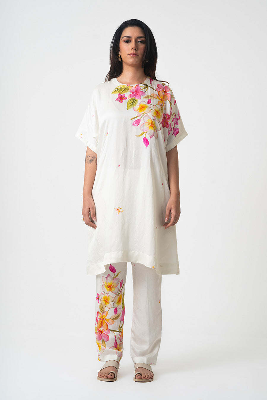 Ivory Chafa Mog Printed Co-Ord Set