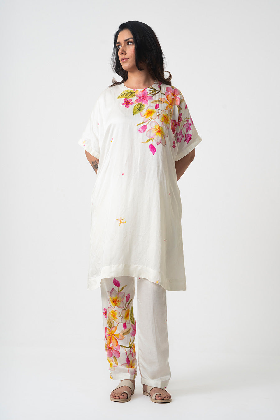 Ivory Chafa Mog Printed Co-Ord Set