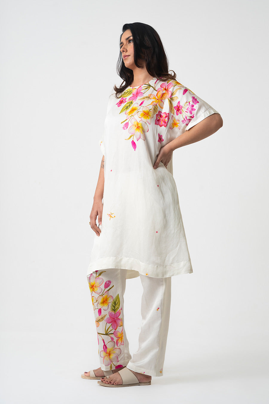 Ivory Chafa Mog Printed Co-Ord Set