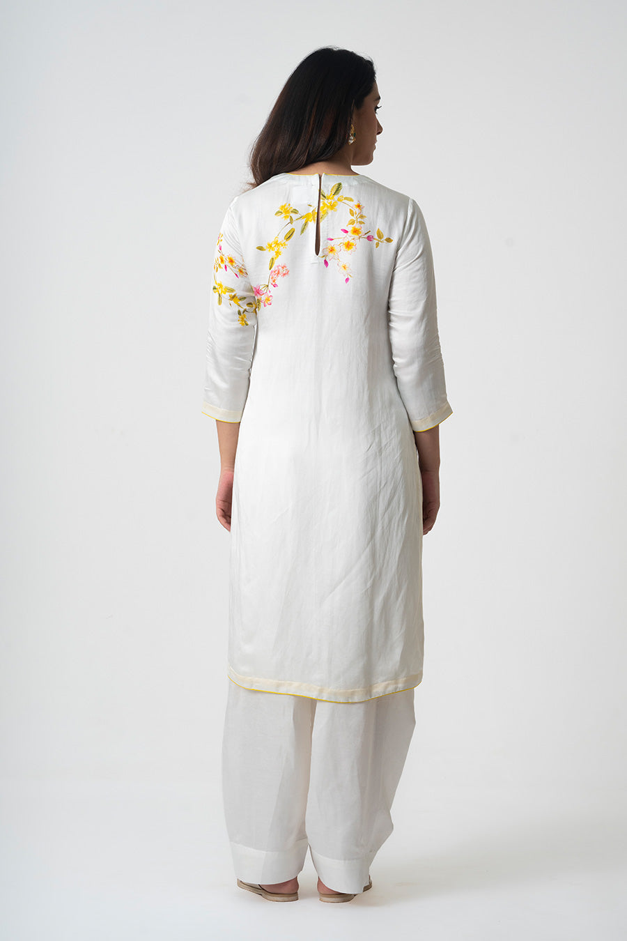 Ivory Chafa Grace Printed Kurta & Salwar Set
