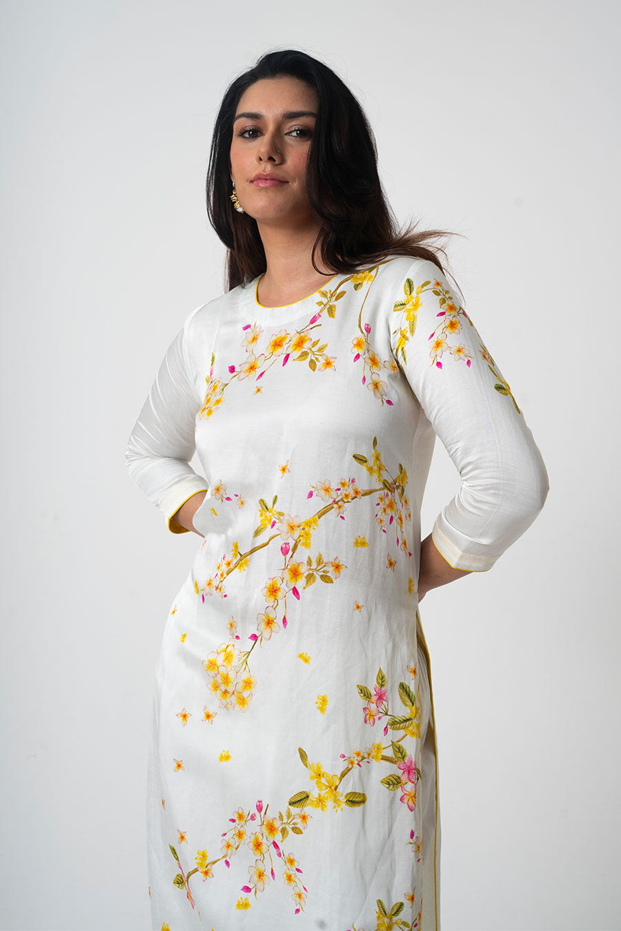 Ivory Chafa Grace Printed Kurta & Salwar Set