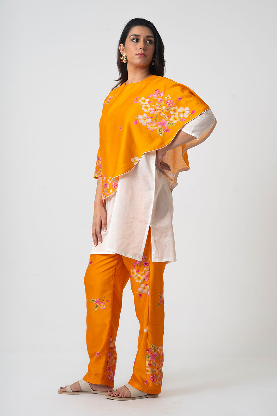 Orange Chafa Brisa Printed Co-Ord Set
