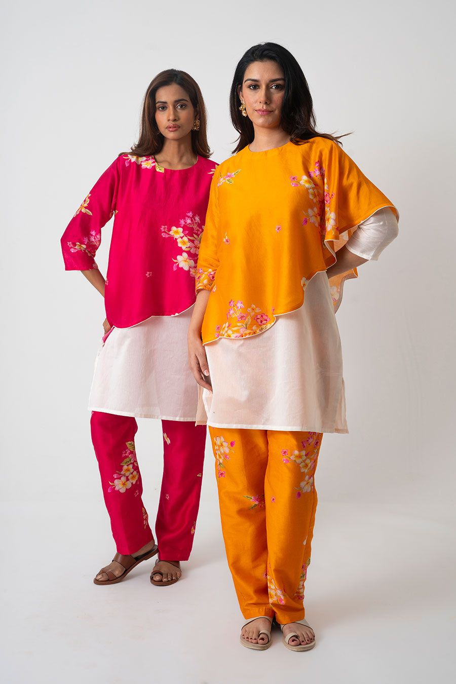 Orange Chafa Brisa Printed Co-Ord Set