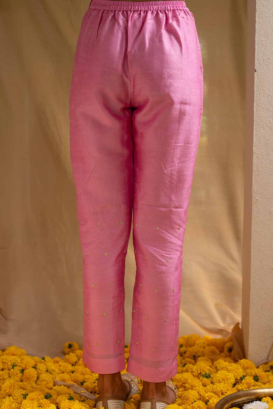 Pink Printed Blossom & Blush Kurta Set